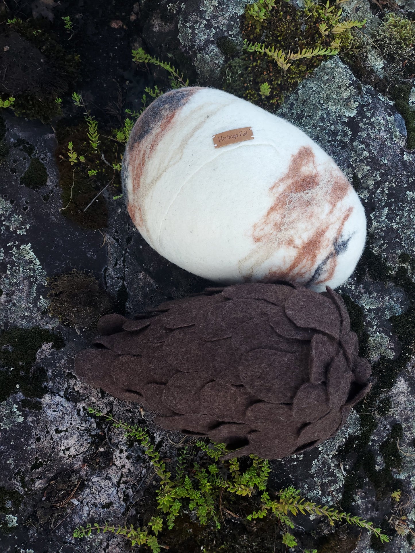 River Rock Pillow - Medium Grey