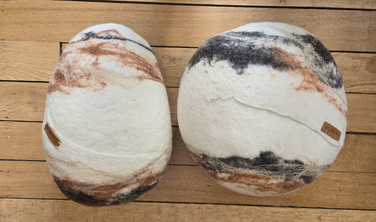 River Rock Pillow - Medium Grey