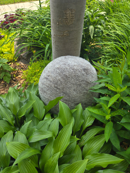 River Rock Pillow  - Grey solid