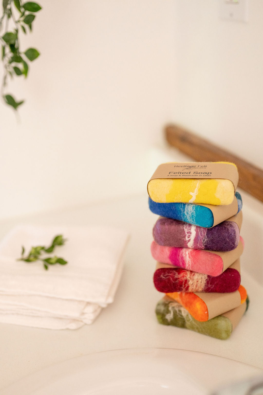 Wildflower Felted Lemongrass Soap