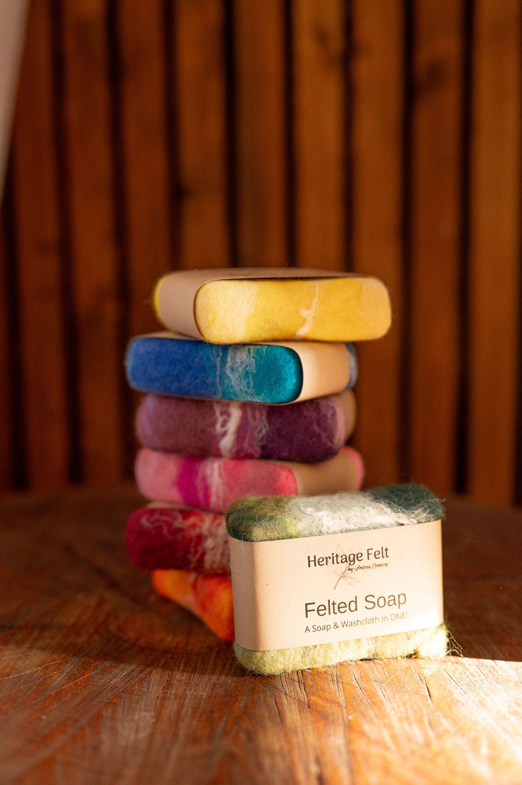 Wildflower Felted Lemongrass Soap
