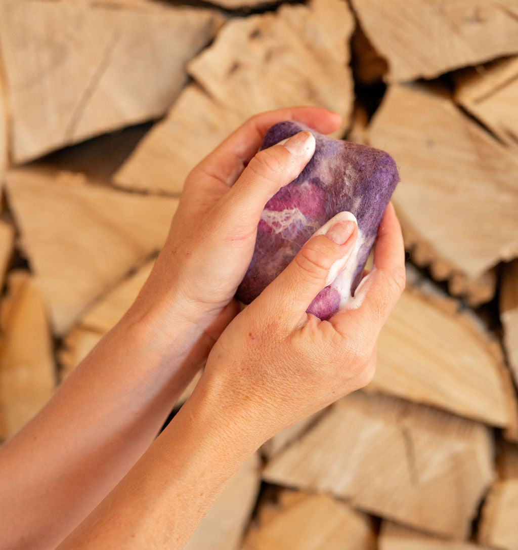 Wildflower Felted Lemongrass Soap