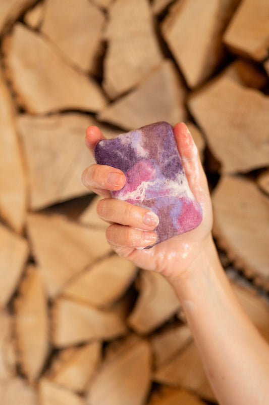 Wildflower Felted Lemongrass Soap
