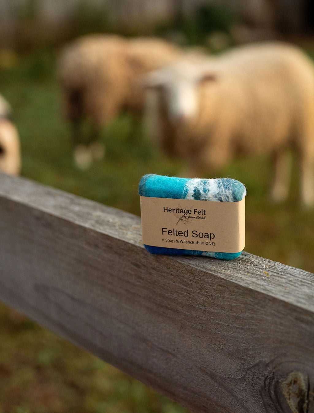 Wildflower Felted Lemongrass Soap