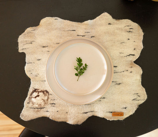 Birch Bark Slices Placemat Set