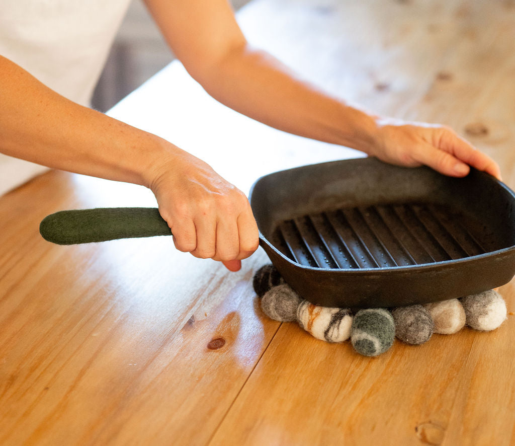 River Rock Wool Trivet