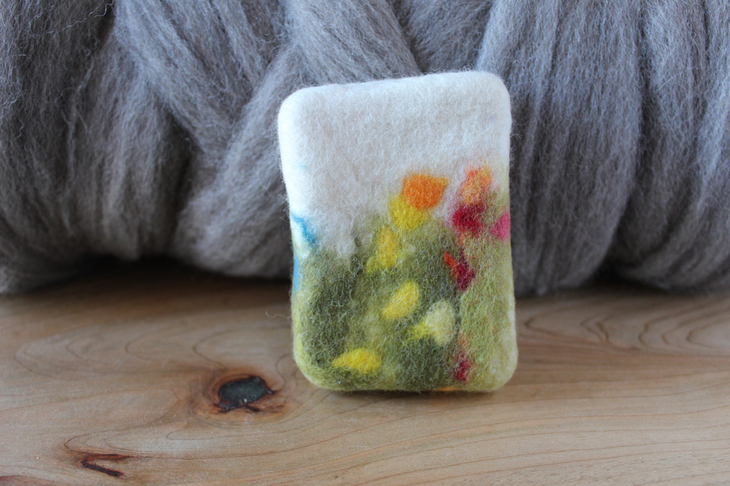 Wildflower Felted Lemongrass Soap