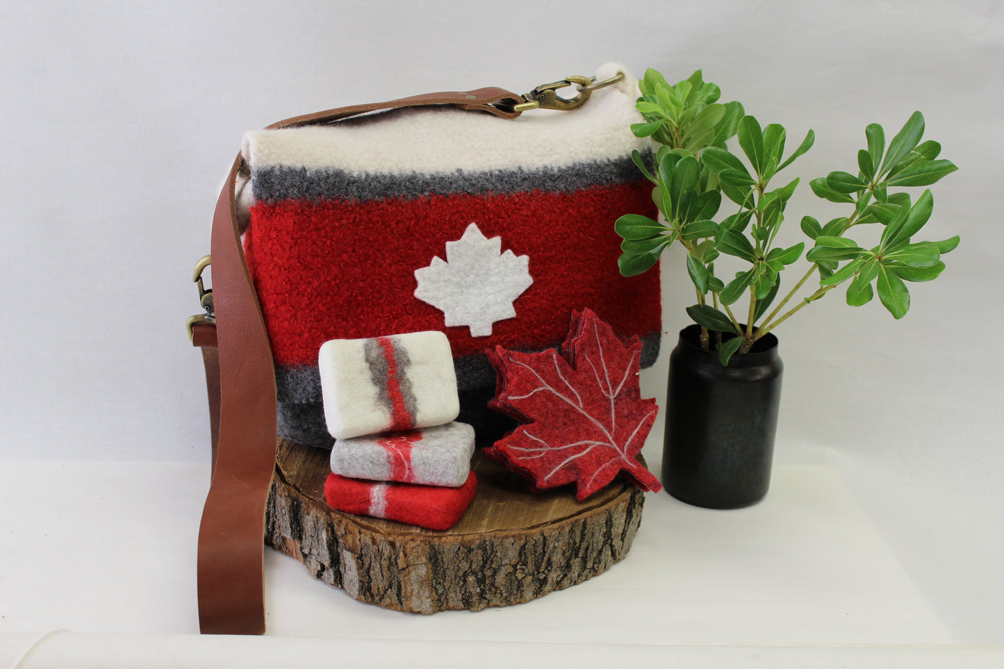 Red Maple Leaf Coasters
