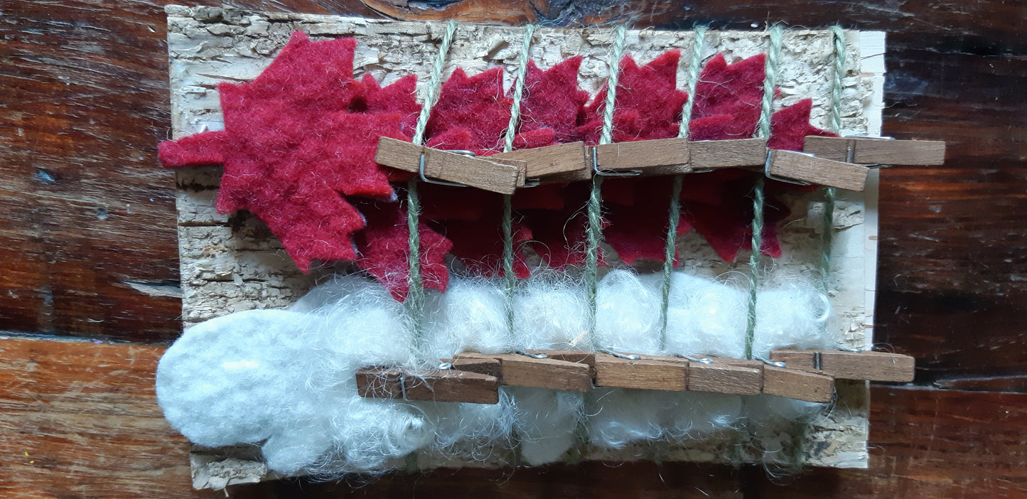 Maple Leaf & Mitten Felt Garland