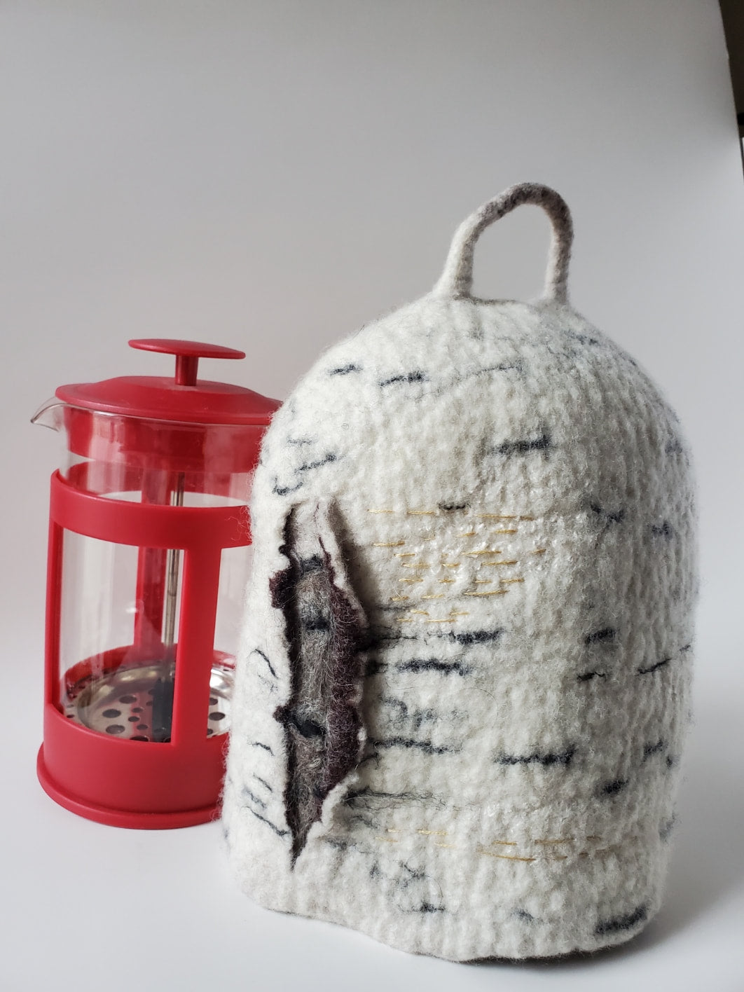 Birch Bark French Press Cozy