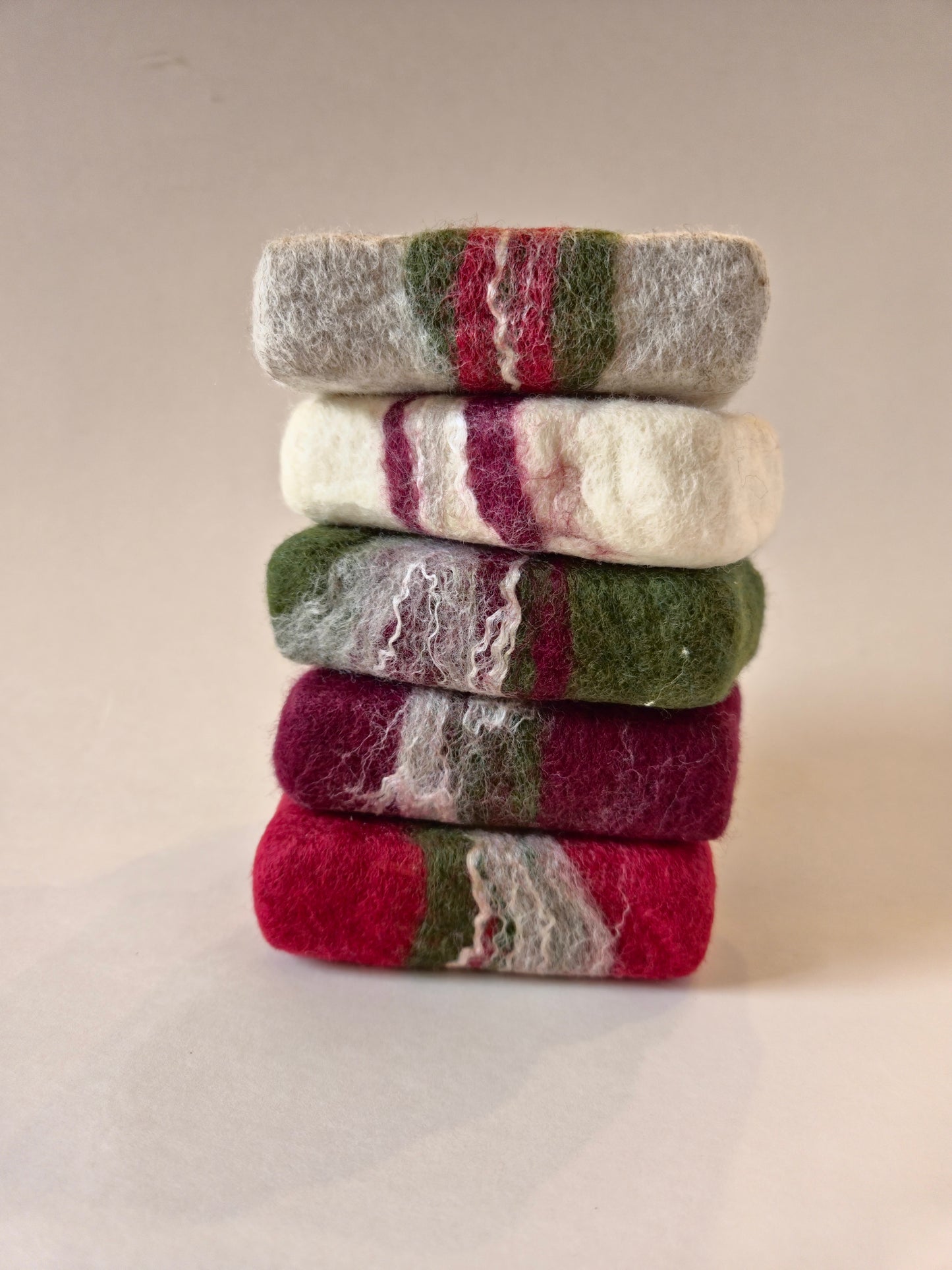 Felted Christmas Soaps