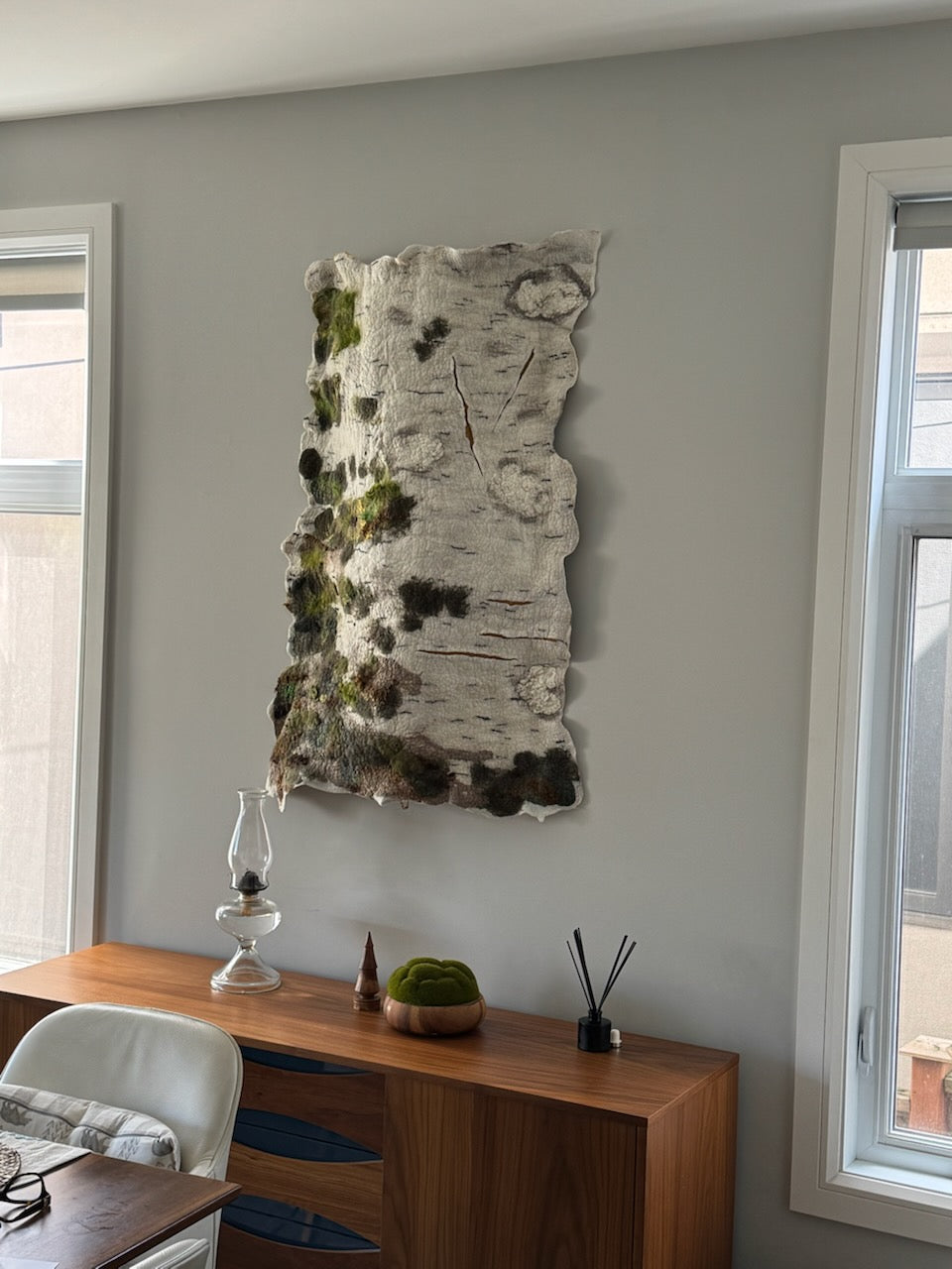 Echoes Etched in White and Green