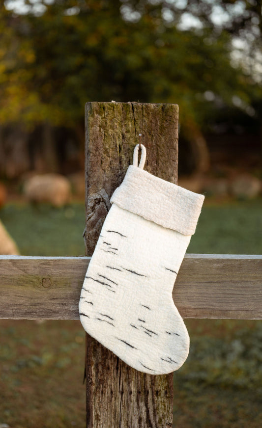 Christmas Stocking - Birch Bark