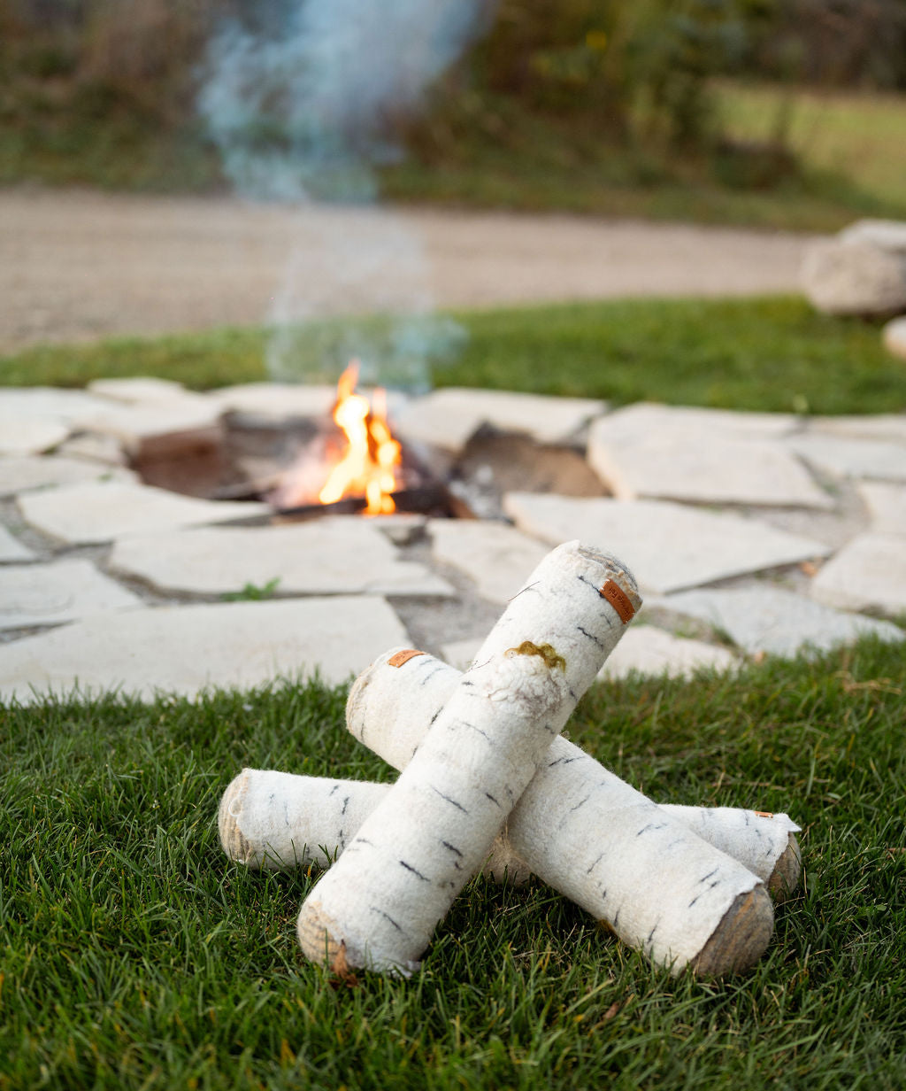 Birch Log Pillows