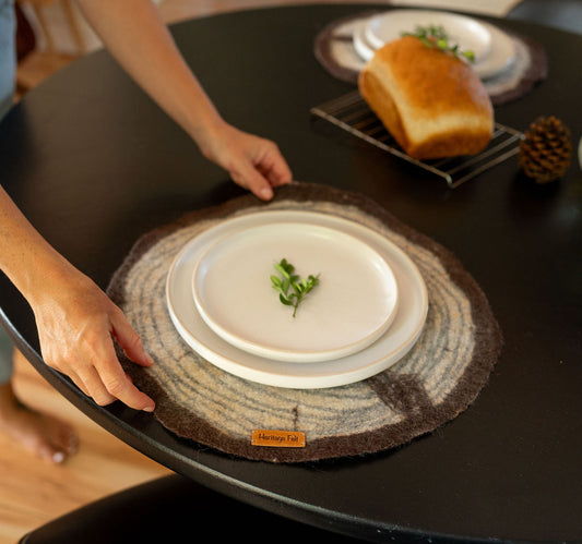 Wood Slice Placemat Set