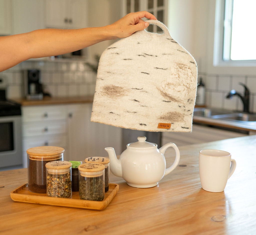 Birch Bark Tea Cozy