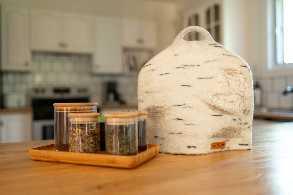 Birch Bark Tea Cozy