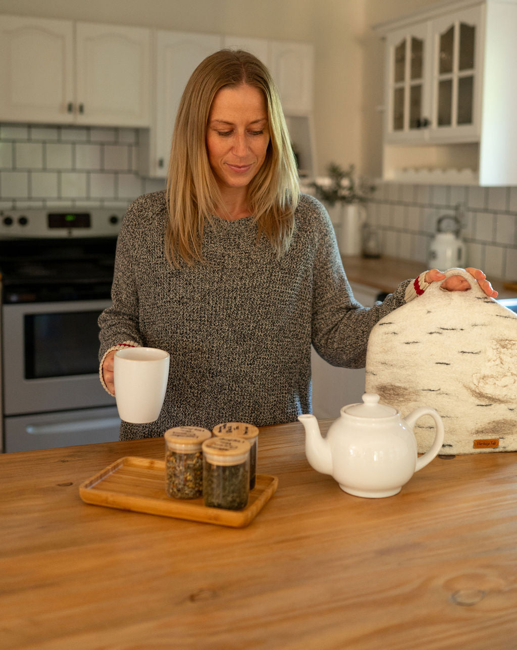 Birch Bark Tea Cozy