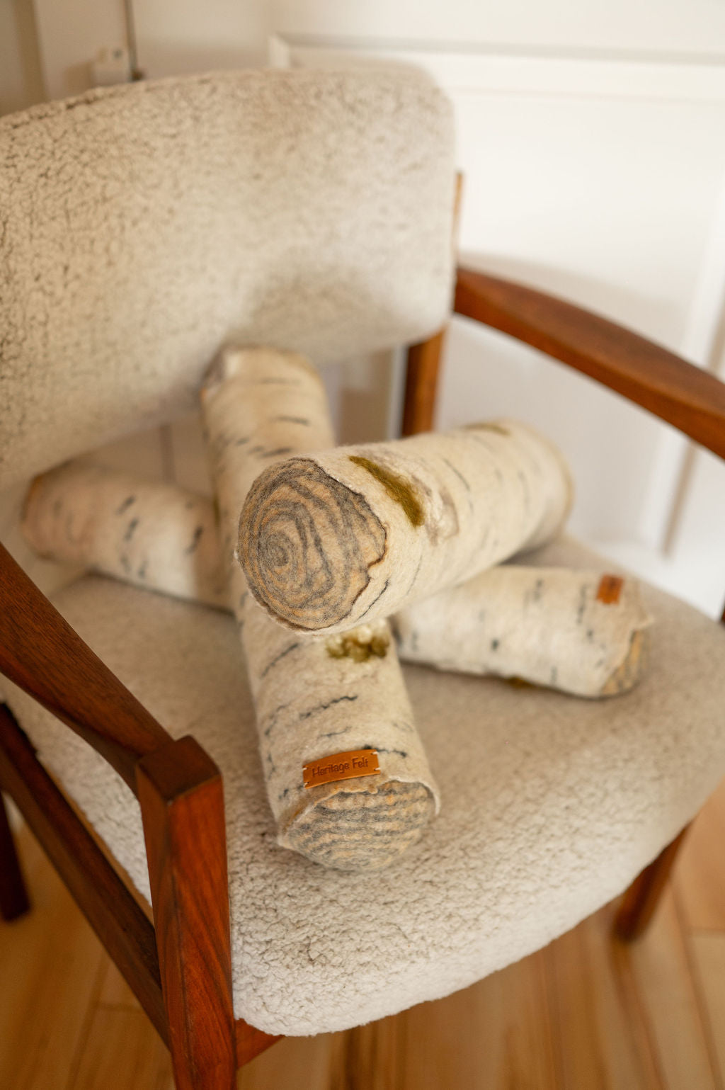 Birch Log Pillows