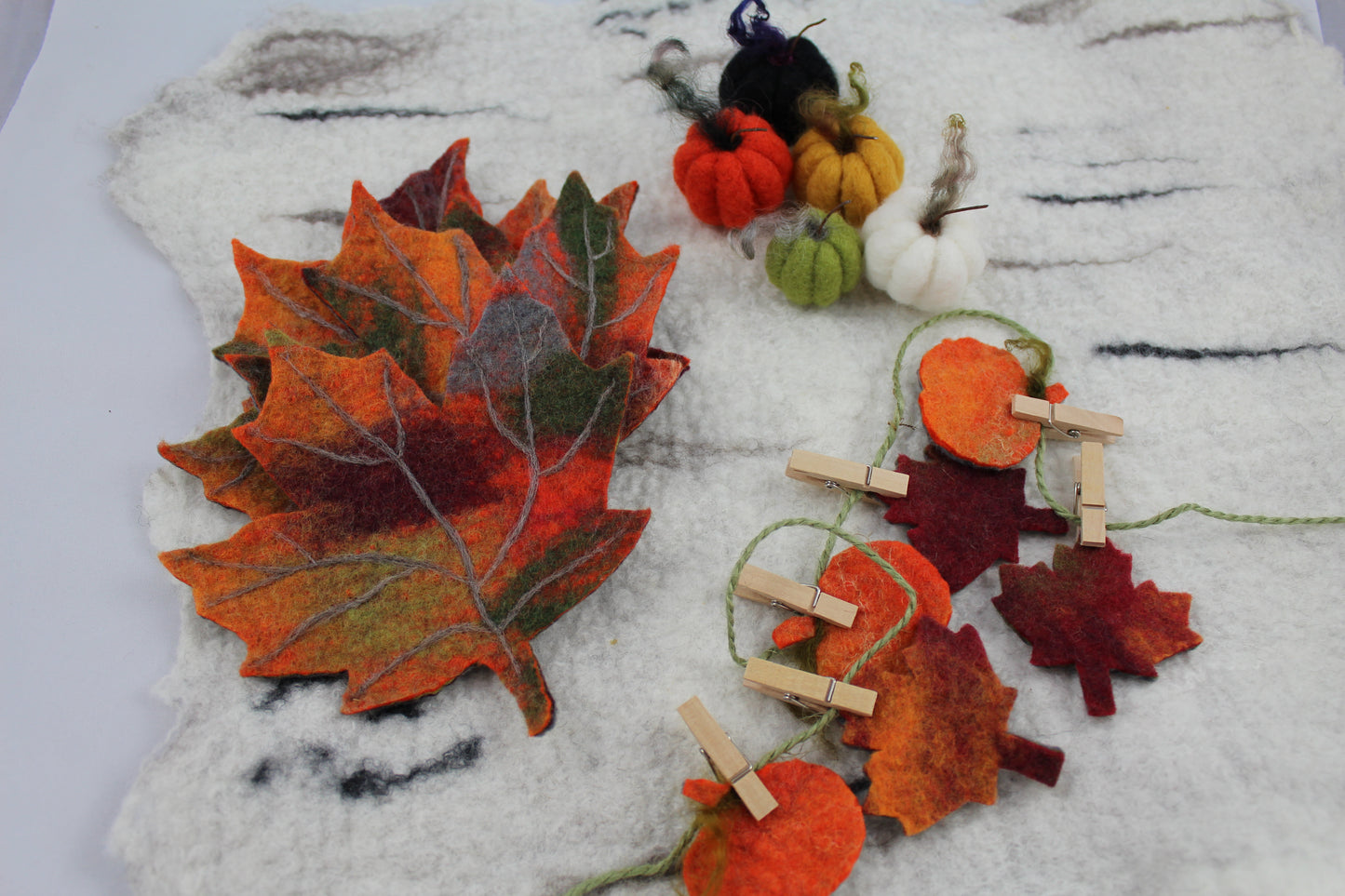 Fall -Coloured Maple Leaf Coasters