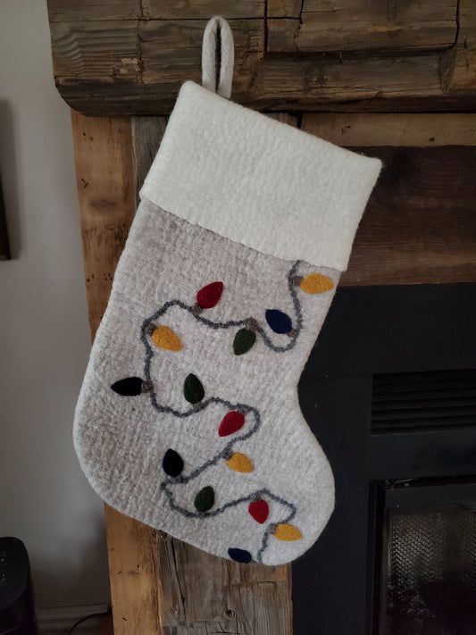 Christmas Stocking - Lights